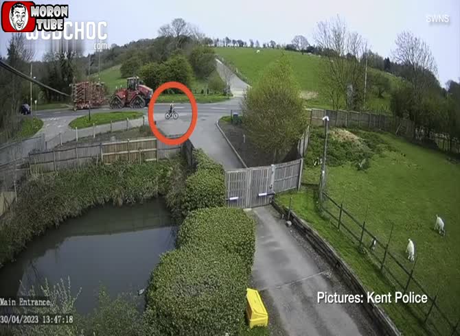 Video :A bicycle gets struck and sent soaring into the air by a driver under the influence of cannabis